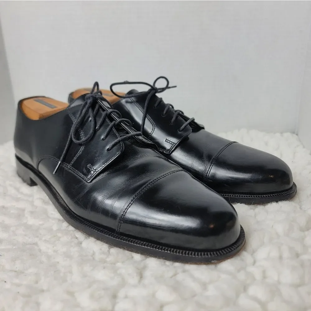 Cole Haan Red Label Men’s 11B Black Cap Toe Oxford Dress Shoes Narrow Width.